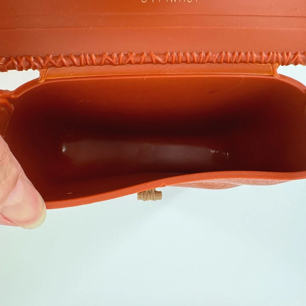 Disney Raya & the Last Dragon Embossed Toy Crossbody Bag Purse Orange Red